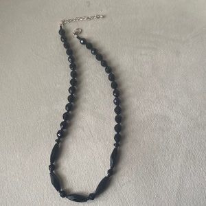 Black beads necklace